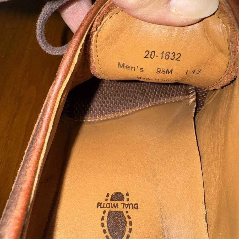 Johnston & Murphy XC4 Brown Toe Oxford Shoe Waterproof Sheepskin Sz 9.5 USED‎